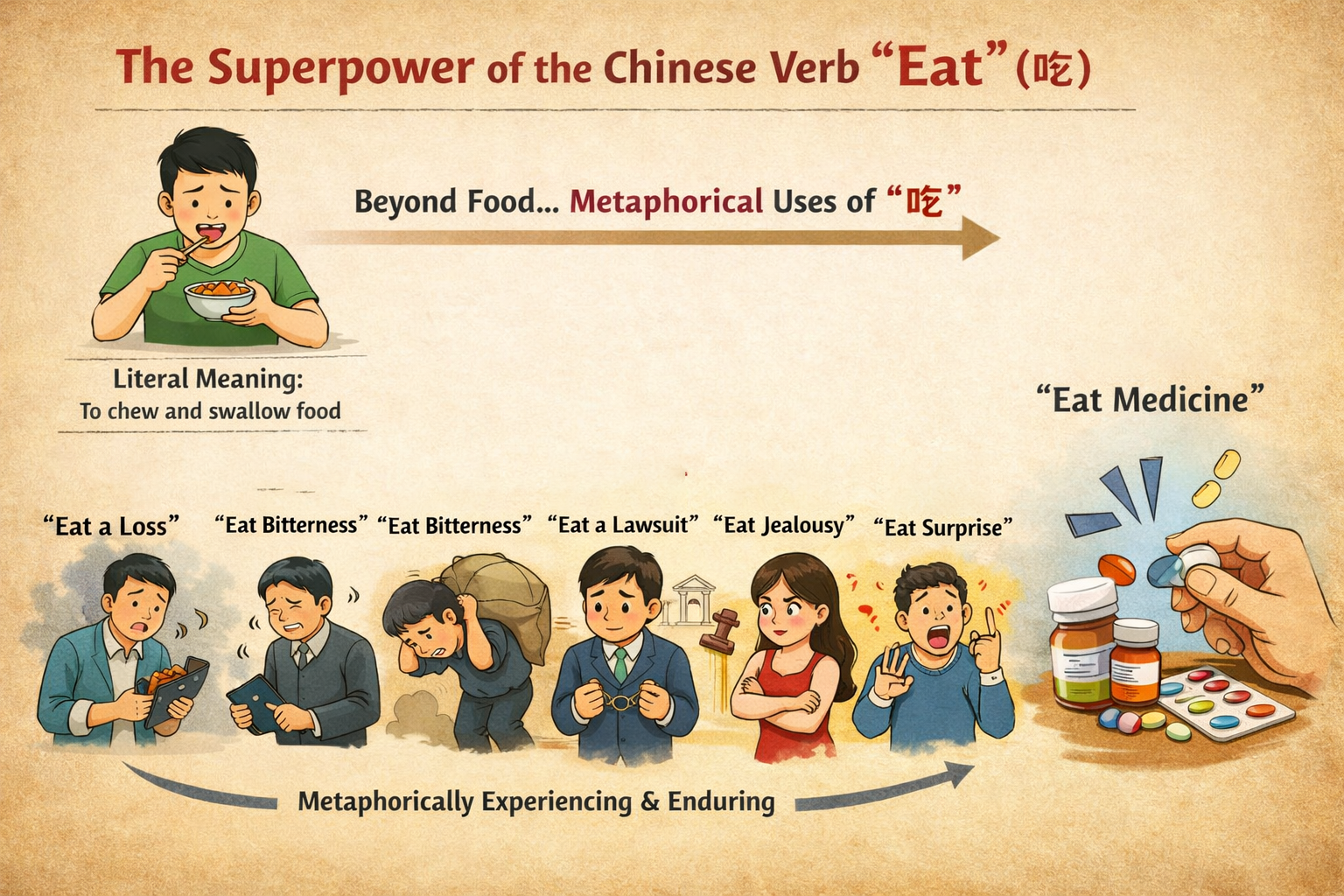 the superpower of the chinese verb eat